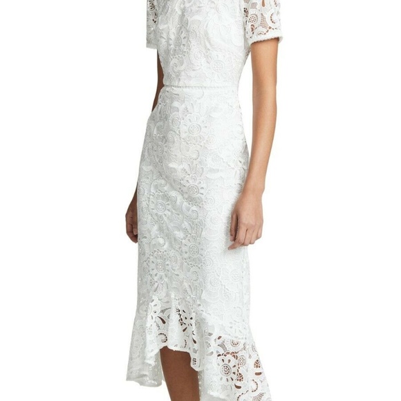 SHOSHANNA IVORY LACE DRESS SIZE 10 - Picture 3 of 5
